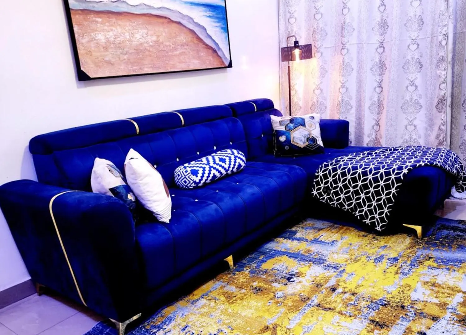 شقة Studio Meuble Tres Accessible Avec Tout Les Commodites Au Environs داكاغْ السنغال